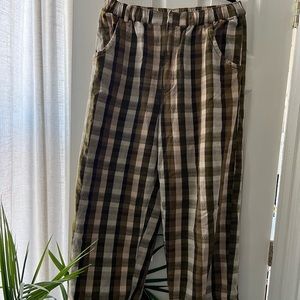 Free People Plaid Pants